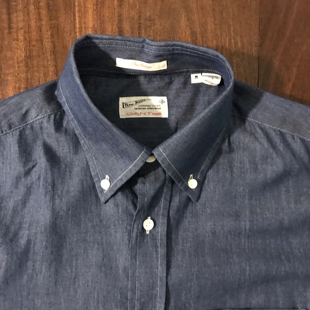 GANT RUGGER Denim Button Down Shirt